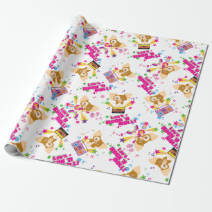 Gizmo   Let's Rock 'n Roll Pattern Wrapping Paper