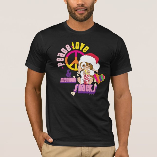 Gizmo | Peace Love & Midnight Snacks T-Shirt (Front)