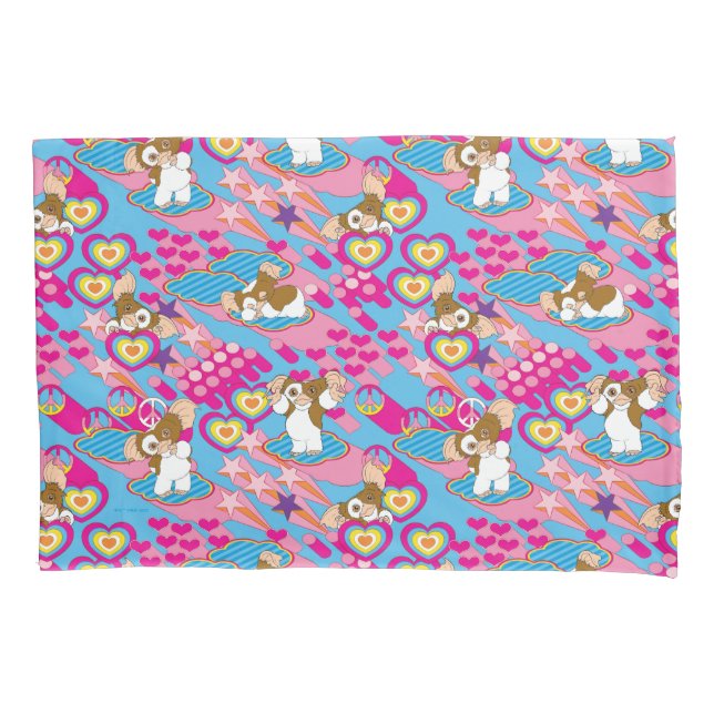 Gizmo | Pink Peace & Love Pattern Pillowcase (Front)