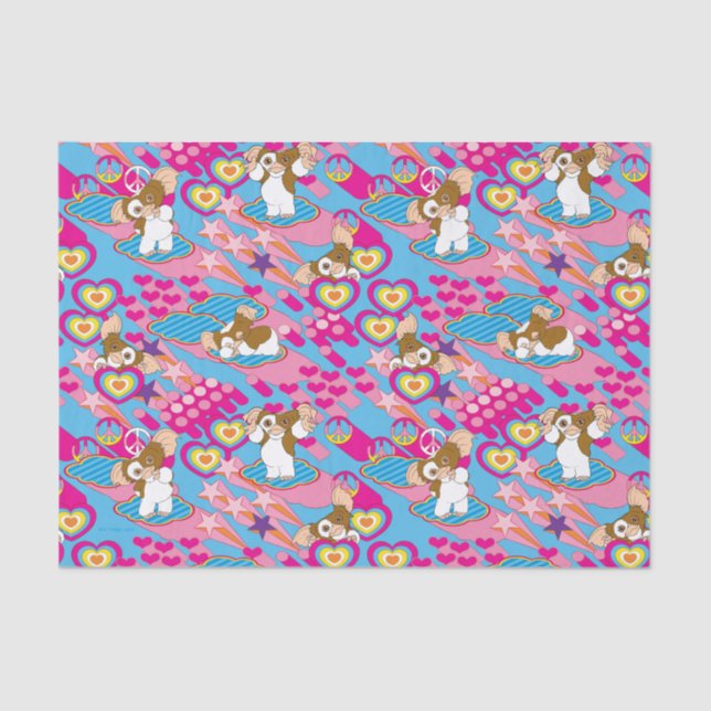 Gizmo | Pink Peace & Love Pattern Tissue Paper (Front)