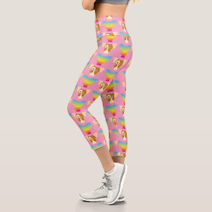 Gizmo Rainbow Pattern Capri Leggings