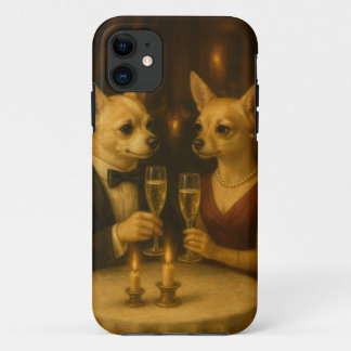 Gizmo’s Romantic Dinner – Champagne & Love Case-Mate iPhone Case
