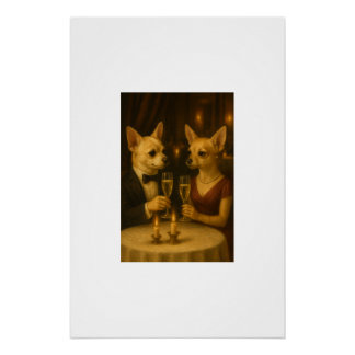 Gizmo’s Romantic Dinner – Champagne & Love Poster