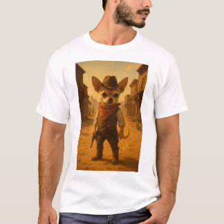 "Gizmo the Cowboy – Chihuahua Western Duel" T-Shirt