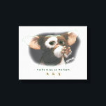 Gizmo There Will Be Mayhem Canvas Print<br><div class="desc">Featuring the adorable yet unpredictable Gizmo™ from Gremlins™, this charming design captures the sweet innocence that fans know comes with a mischievous twist. With soft, detailed illustration and expressive eyes, the artwork perfectly balances cute and chaotic — a reminder that even the most lovable creatures come with a few important...</div>