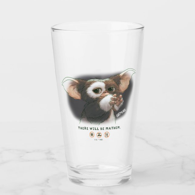 Gizmo There Will Be Mayhem Glass (Front)
