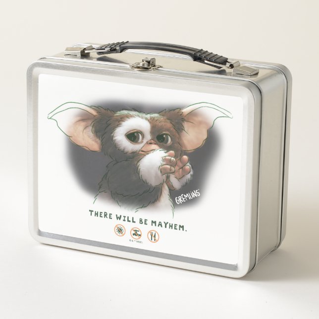 Gizmo There Will Be Mayhem Metal Lunch Box (Front)