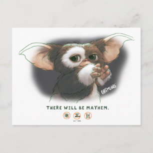 Gizmo There Will Be Mayhem Postcard
