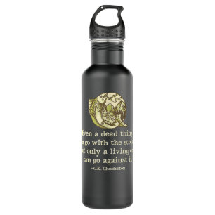 GK Chesterton Quote Catholic Humor Fishing Men Fun 710 Ml Water Bottle