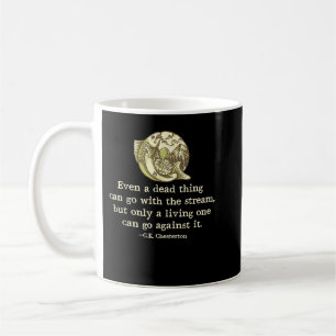 GK Chesterton Quote Catholic Humour Fishing Men Fu Coffee Mug