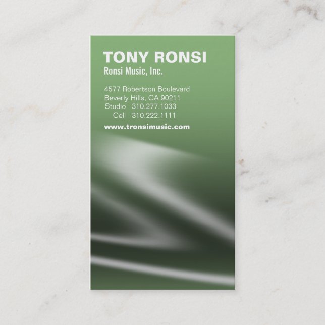 Glacé Business Card (willow) (Front)