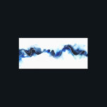 Glacial Break Canvas Print<br><div class="desc">Glacial Break III by Grace Popp. Thick, vibrant blue line done in deep blue tones against a constrasting white background.</div>