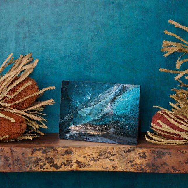 Glacial Cave | Vatnajoekull National Park, Iceland Plaque (Side)