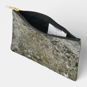 Glacial Ice Abstract Nature Texture Accessory Pouch