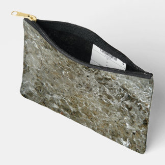 Glacial Ice Abstract Nature Texture Accessory Pouch