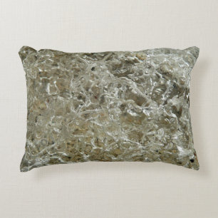 Glacial Ice Abstract Nature Texture Decorative Cushion