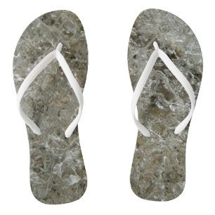 Glacial Ice Abstract Nature Texture Jandals