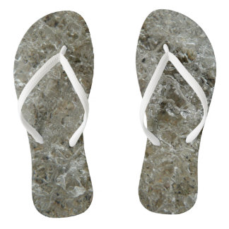 Glacial Ice Abstract Nature Texture Jandals