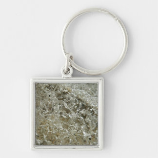 Glacial Ice Abstract Nature Texture Key Ring