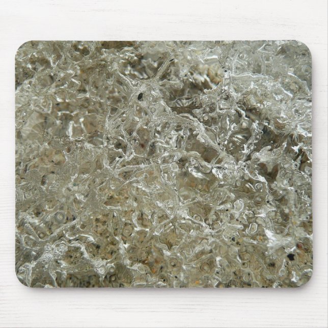 Glacial Ice Abstract Nature Texture Mouse Pad (Front)