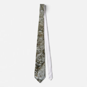 Glacial Ice Abstract Nature Texture Tie