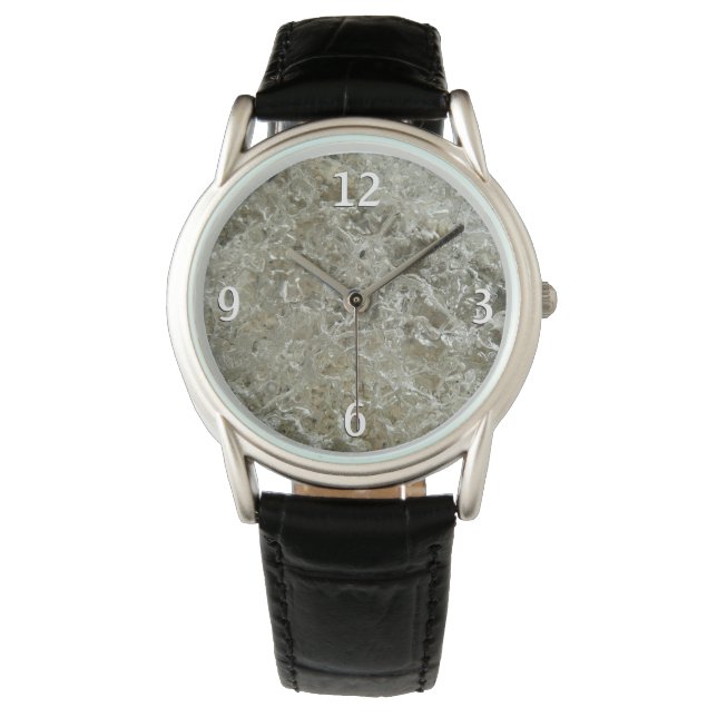 Glacial Ice Abstract Nature Texture Watch (Front)