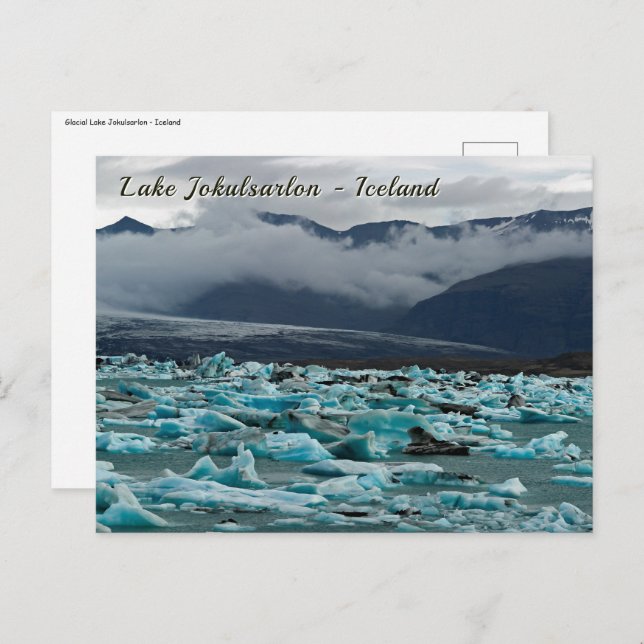 Glacial lake Jokulsarlon - Iceland Postcard (Front/Back)