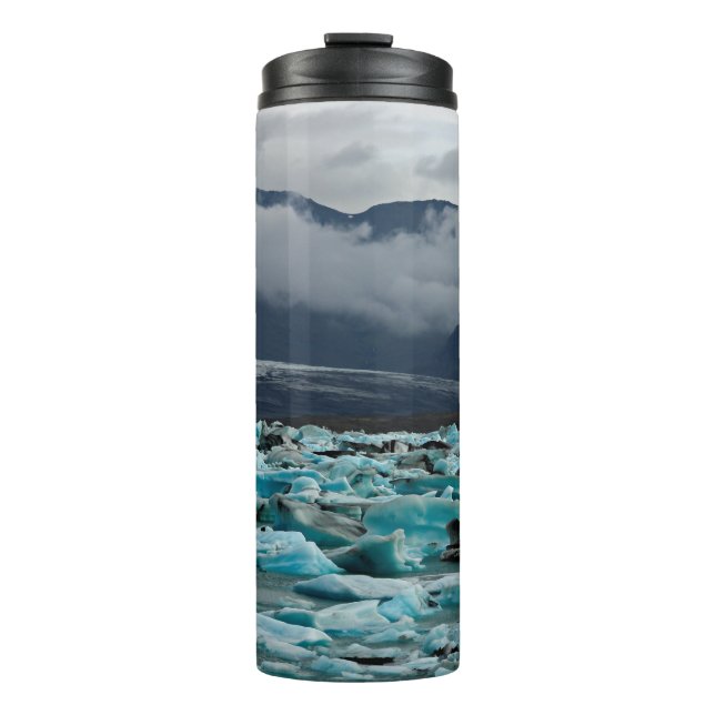 Glacial lake Jokulsarlon - Iceland Thermal Tumbler (Front)