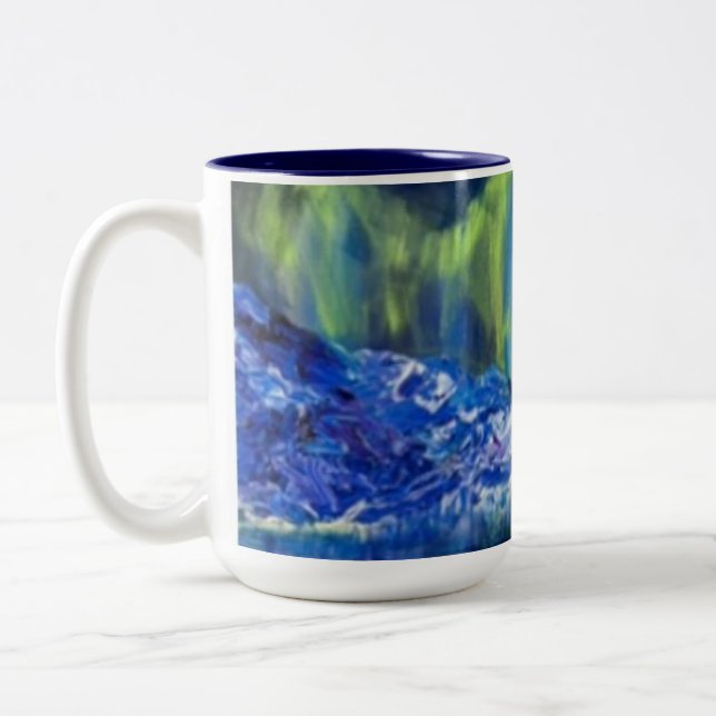 Glacial Reflections Two-Tone 15oz Coffee Mug (Left)
