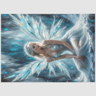 Glacial Wings Ice Fairy Angel Gothic Winter Tissue Paper