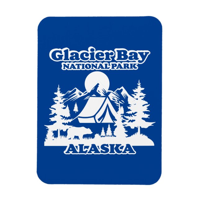 Glacier Bay Alaska Magnet (Vertical)