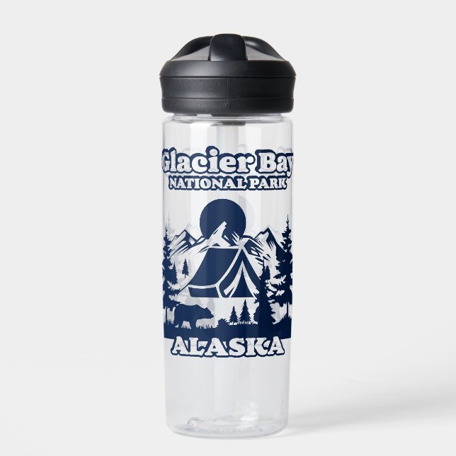 Glacier Bay Alaska Water Bottle (Front)