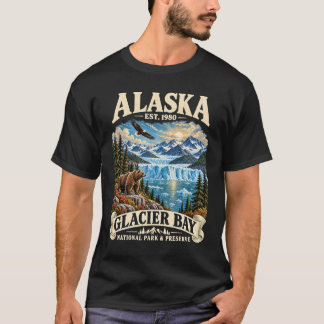 Glacier Bay National Park Alaska Mountain Lake Adv T-Shirt