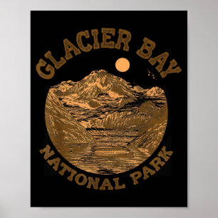 Glacier Bay National Park Alaska Travelling Nature Poster