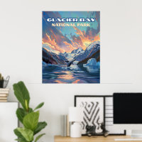 Glacier Bay National Park Alaska Whale Vintage