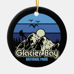 Glacier Bay National Park Ceramic Tree Decoration