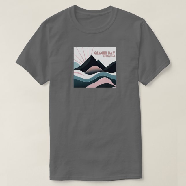 Glacier Bay National Park Coloured Hills T-Shirt (Design Front)