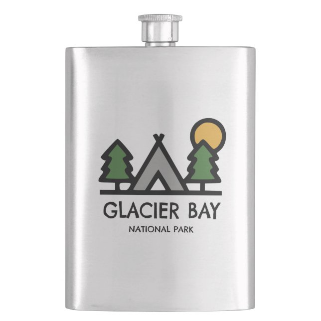 Glacier Bay National Park Hip Flask (Front)