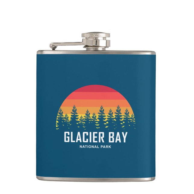 Glacier Bay National Park Hip Flask (Front)