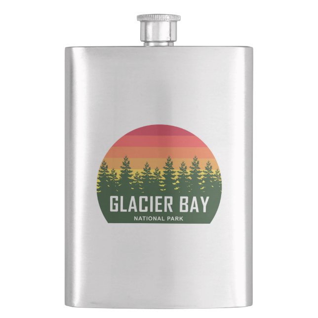 Glacier Bay National Park Hip Flask (Front)