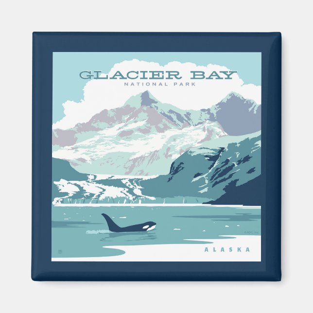 Glacier Bay National Park | Orca Magnet (Front)