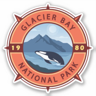 Glacier Bay National Park Orca Retro Compass