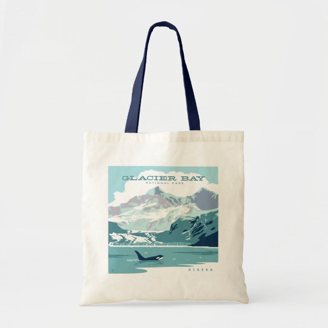 Glacier Bay National Park | Orca Tote Bag (Front)