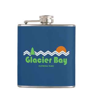 Glacier Bay National Park Retro Hip Flask