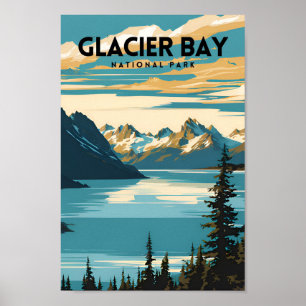 Glacier Bay National Park Travel Poster