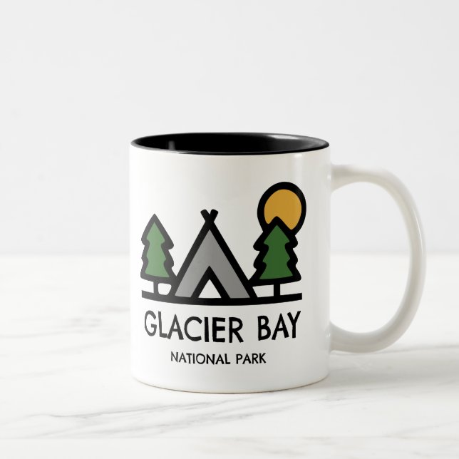 Glacier Bay National Park Two-Tone Coffee Mug (Right)