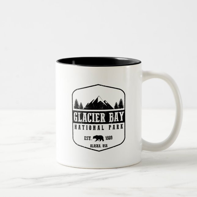 Glacier Bay National Park Two-Tone Coffee Mug (Right)