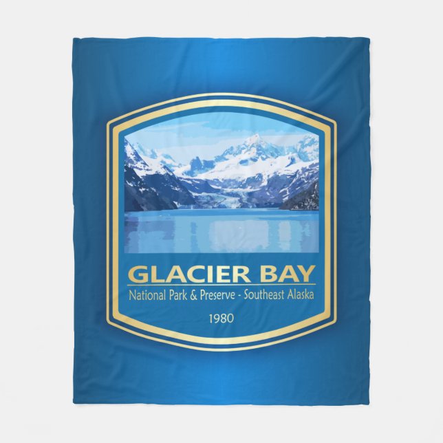 Glacier Bay NP (PF1) Fleece Blanket (Front)