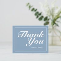 Glacier Blue & White Modern Minimalist Wedding