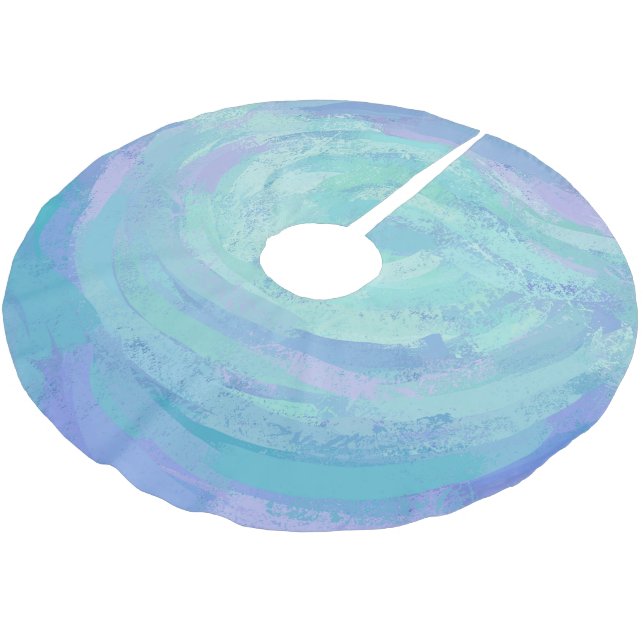 Glacier Brushed Polyester Tree Skirt (Angled)